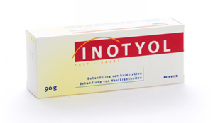 Verzorging van schaafwonden met Inotyol